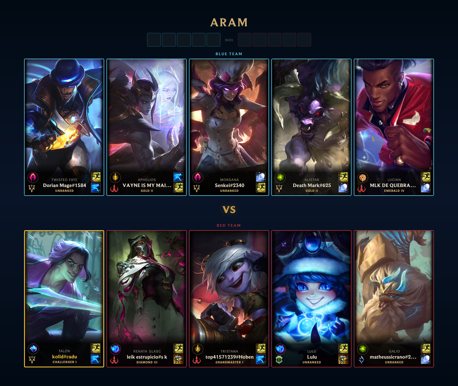 ARAM Pre-Match