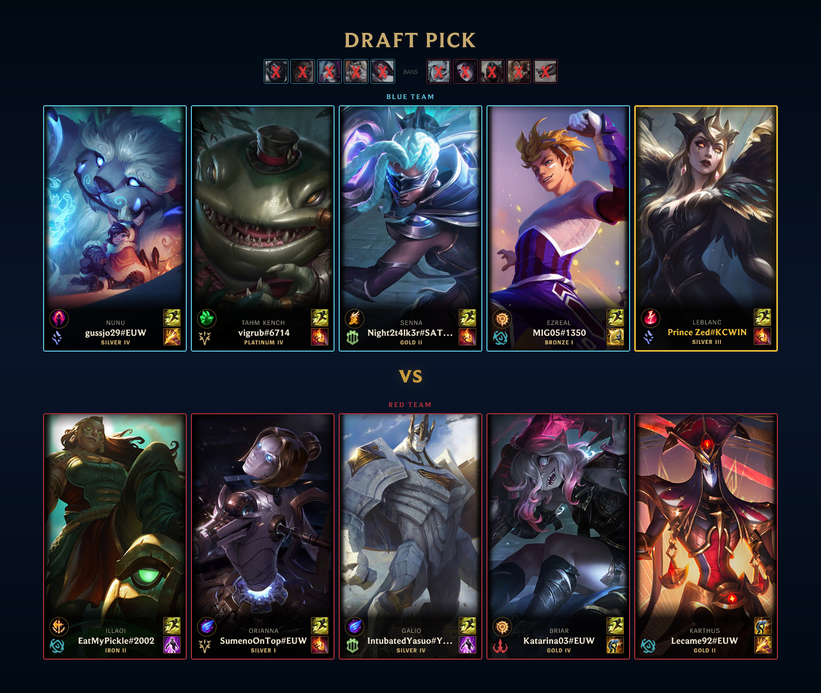 Draft Pre-Match